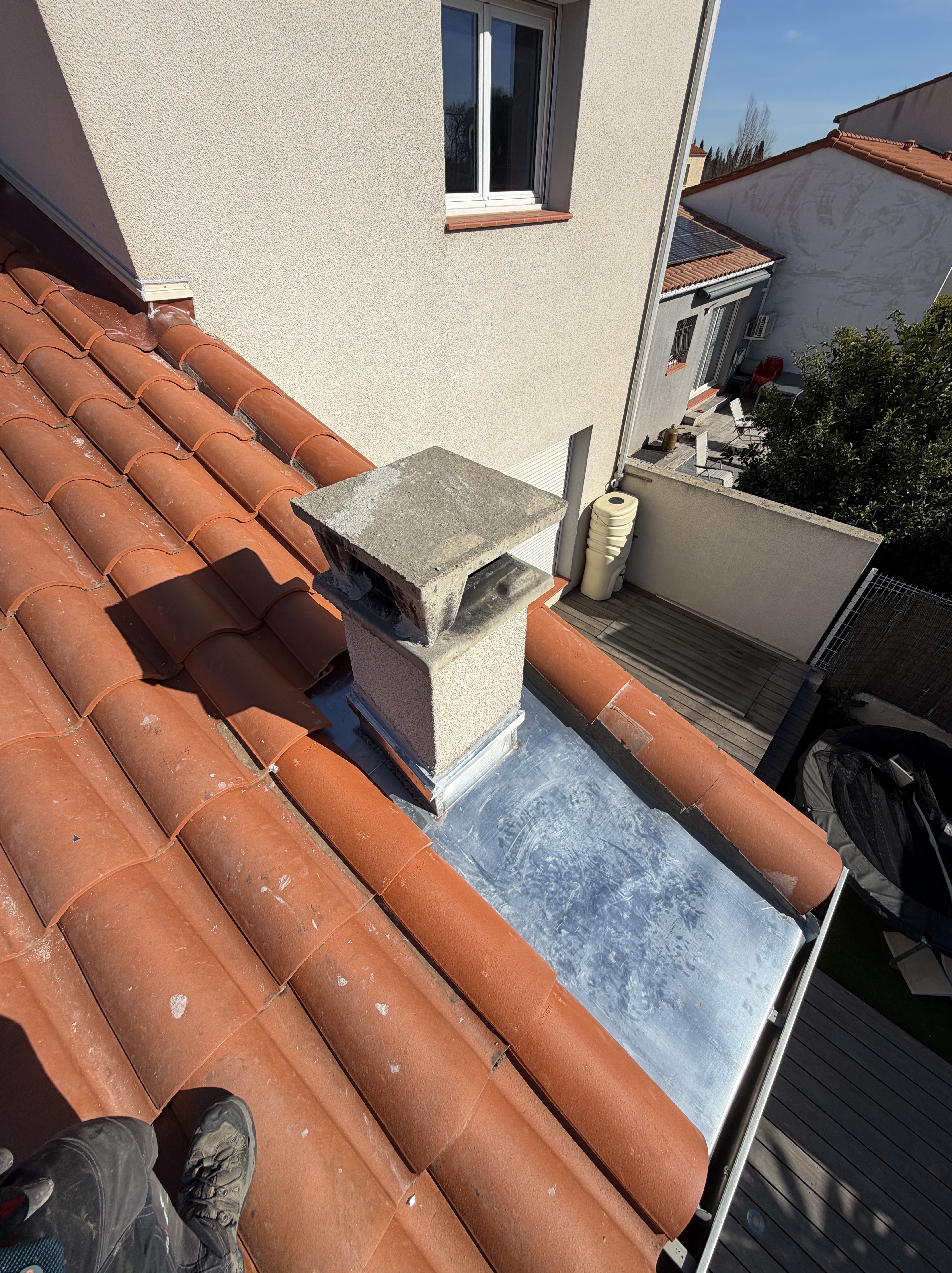 Chantier toiture artisan couvreur Landes